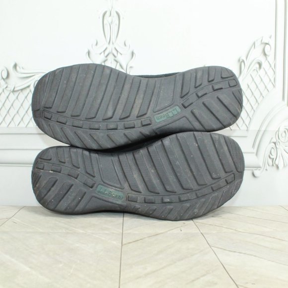 LL Bean Black Suede Comfort Mocs Slip on Loafers Shoes Size 8 Wide - Picture 9 of 9